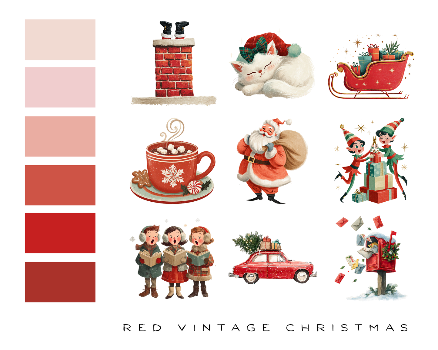 Red Vintage Christmas