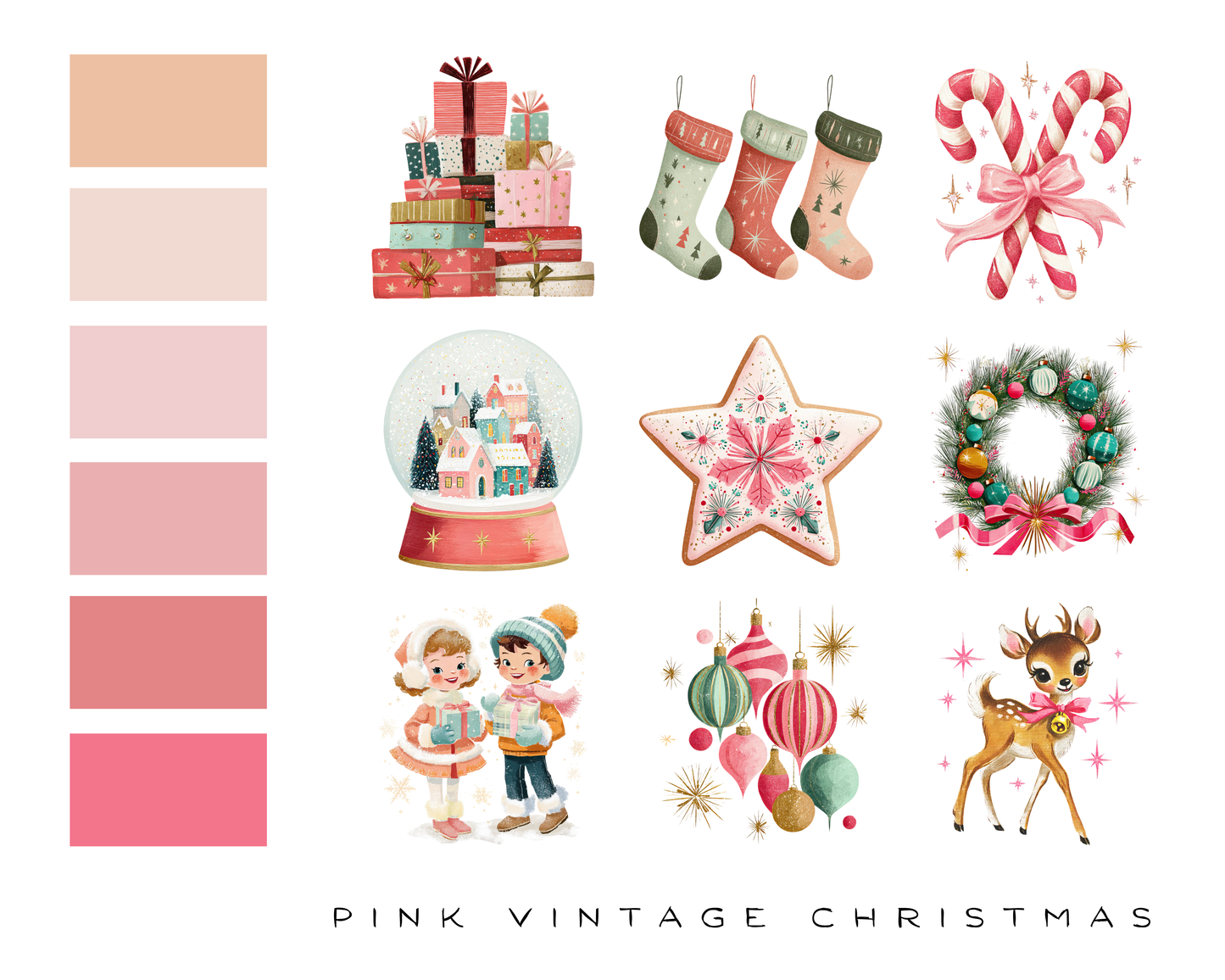 Pink Vintage Christmas