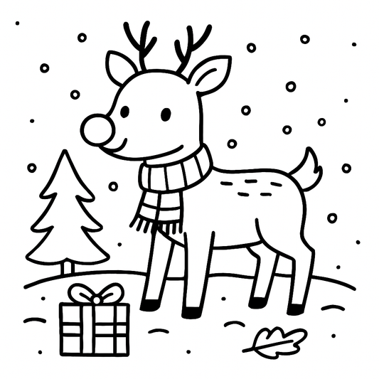 Rudolph the Reindeer Colouring Pack