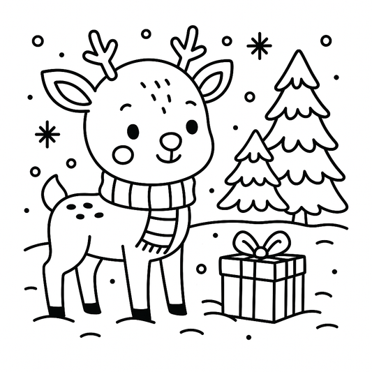 Reindeer Colouring Pack