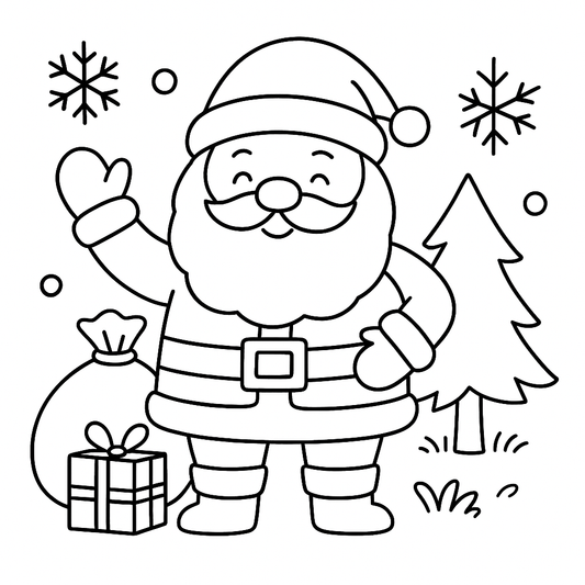 Santa Colouring Pack