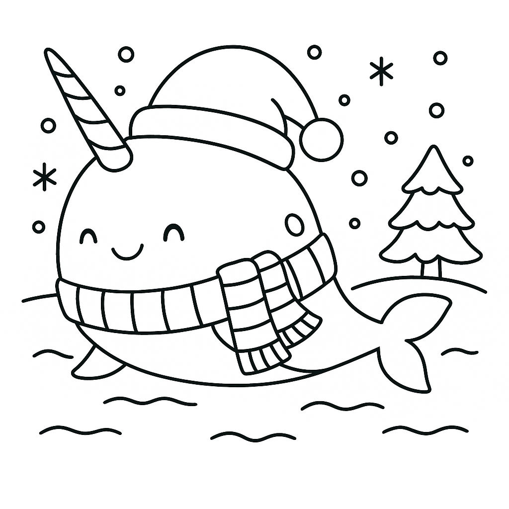 Narwhale Colouring Pack