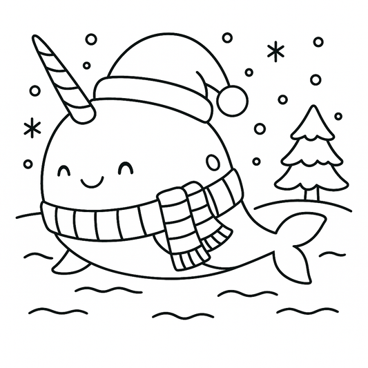 Narwhale Colouring Pack