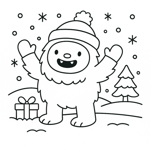 Abominable Snowman Colouring Pack
